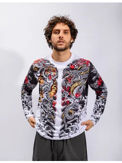 Лонгслив мужской с двухсторонним принтом